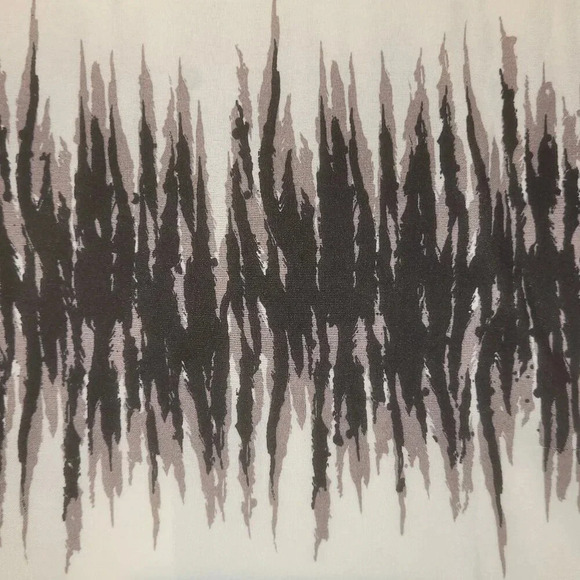 Women's SHEIN CURVE  Black & White Long Sleeve Button Down Blouse Size 4 XL - Picture 6 of 9